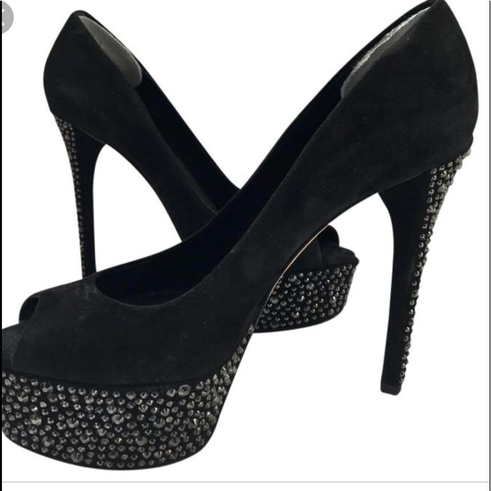 Brian Atwood suede pumps